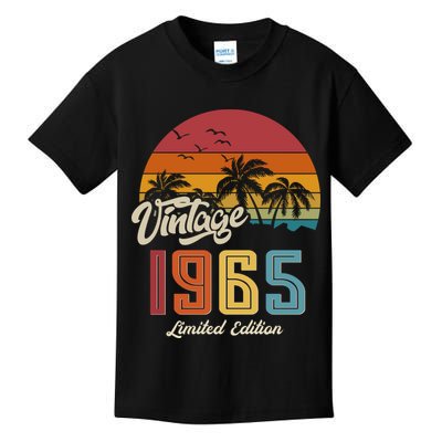 Tropical 60th Birthday Vintage 1965 Limited Edition Kids T-Shirt