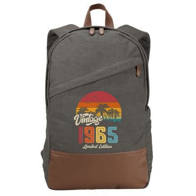 Tropical 60th Birthday Vintage 1965 Limited Edition Cotton Canvas Backpack