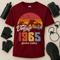 Tropical 60th Birthday Vintage 1965 Limited Edition Performance Shirt