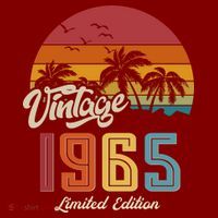 Tropical 60th Birthday Vintage 1965 Limited Edition Apron