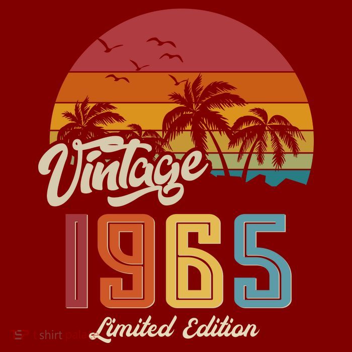 Tropical 60th Birthday Vintage 1965 Limited Edition Apron