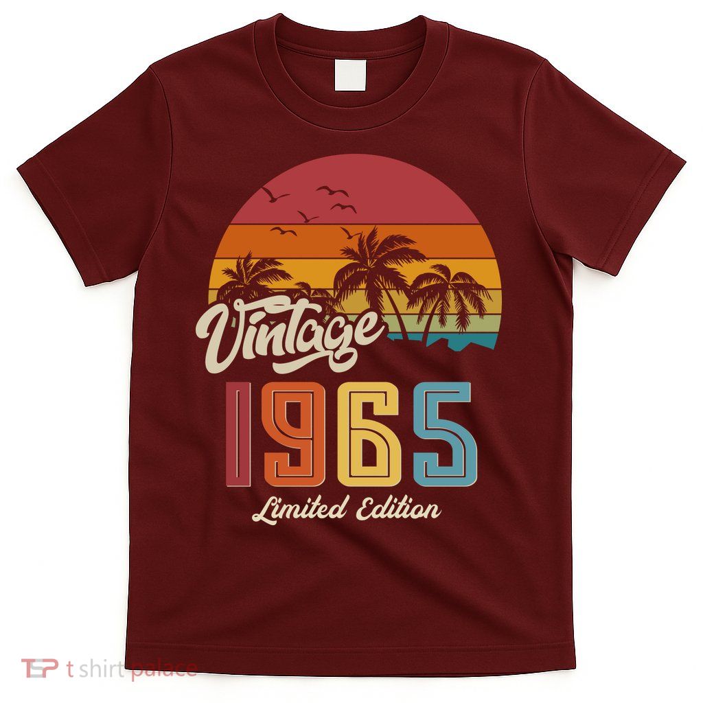 Tropical 60th Birthday Vintage 1965 Limited Edition T-Shirt