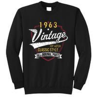 Turning 60 Birthday Decorations 60th Bday 1963 Birthday Sweatshirt