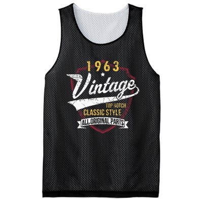 Turning 60 Birthday Decorations 60th Bday 1963 Birthday Mesh Reversible Basketball Jersey Tank