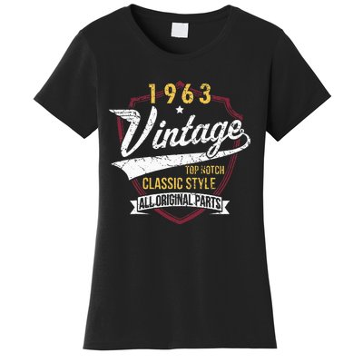 Turning 60 Birthday Decorations 60th Bday 1963 Birthday Women's T-Shirt