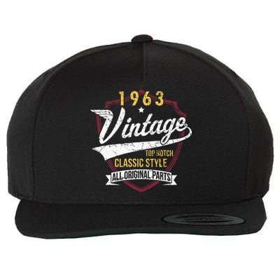 Turning 60 Birthday Decorations 60th Bday 1963 Birthday Wool Snapback Cap