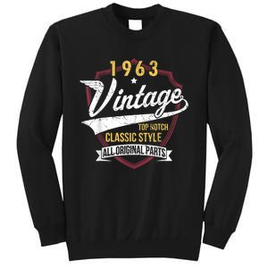 Turning 60 Birthday Decorations M.e.n 60th BDay 1963 Birthday Sweatshirt