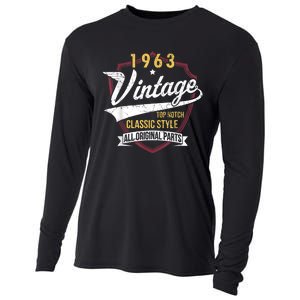 Turning 60 Birthday Decorations M.e.n 60th BDay 1963 Birthday Cooling Performance Long Sleeve Crew