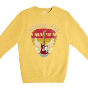 Turning 60 Birthday Decorations 60th BDay 1963 Birthday Premium Crewneck Sweatshirt