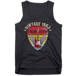 Turning 60 Birthday Decorations 60th BDay 1963 Birthday Tank Top