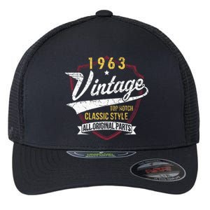 Turning 60 Birthday Decorations 60th Bday 1963 Birthday Flexfit Unipanel Trucker Cap