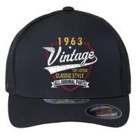 Turning 60 Birthday Decorations 60th Bday 1963 Birthday Flexfit Unipanel Trucker Cap