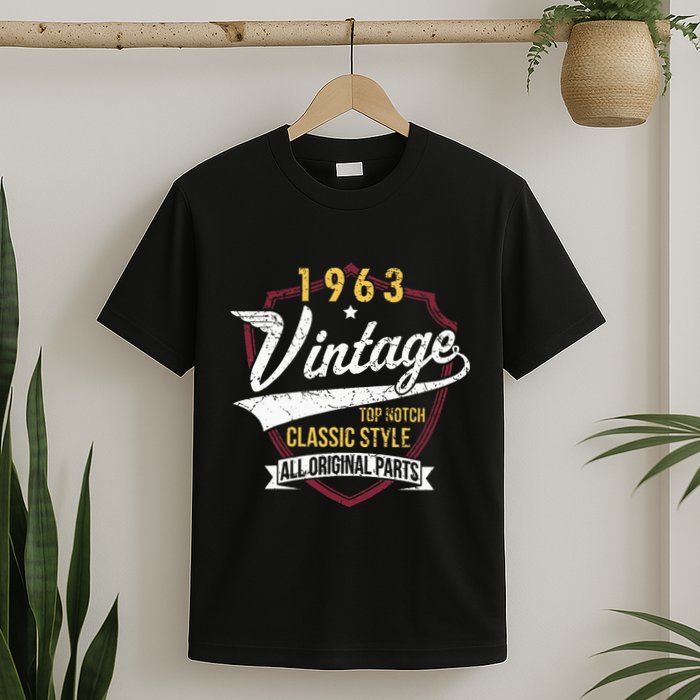 Turning 60 Birthday Decorations 60th Bday 1963 Birthday T-Shirt