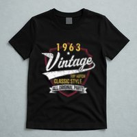Turning 60 Birthday Decorations 60th Bday 1963 Birthday T-Shirt