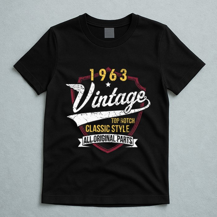 Turning 60 Birthday Decorations 60th Bday 1963 Birthday T-Shirt