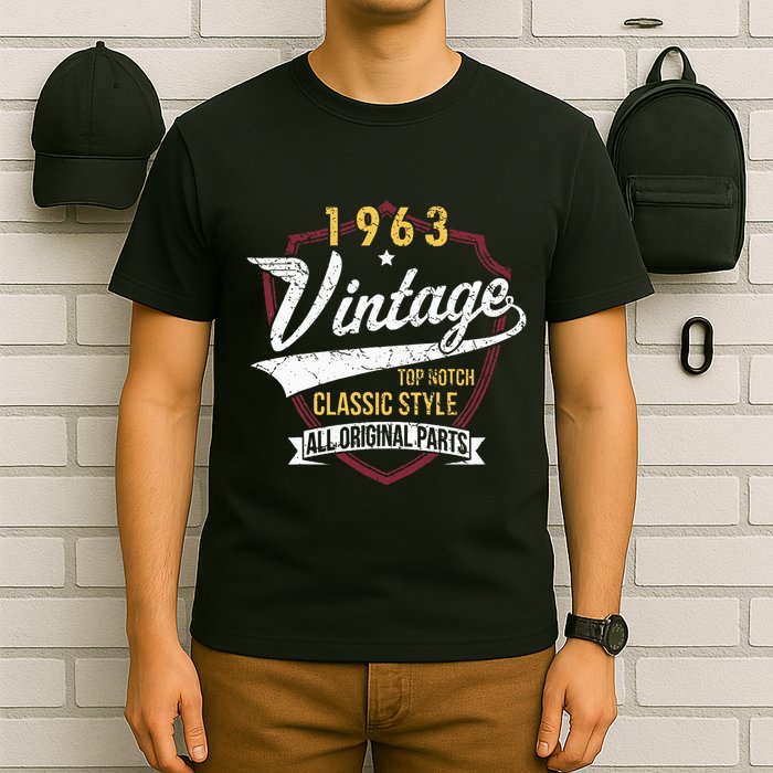 Turning 60 Birthday Decorations 60th Bday 1963 Birthday T-Shirt