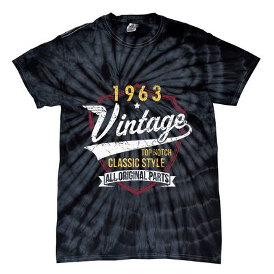 Turning 60 Birthday Decorations 60th Bday 1963 Birthday Tie-Dye T-Shirt
