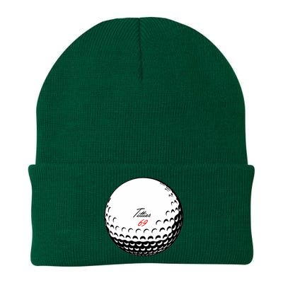 Titties 69 - Funny Golf Ball Knit Cap Winter Beanie