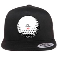 Titties 69 - Funny Golf Ball Flat Bill Trucker Hat