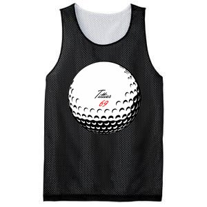 Titties 69 - Funny Golf Ball Mesh Reversible Basketball Jersey Tank