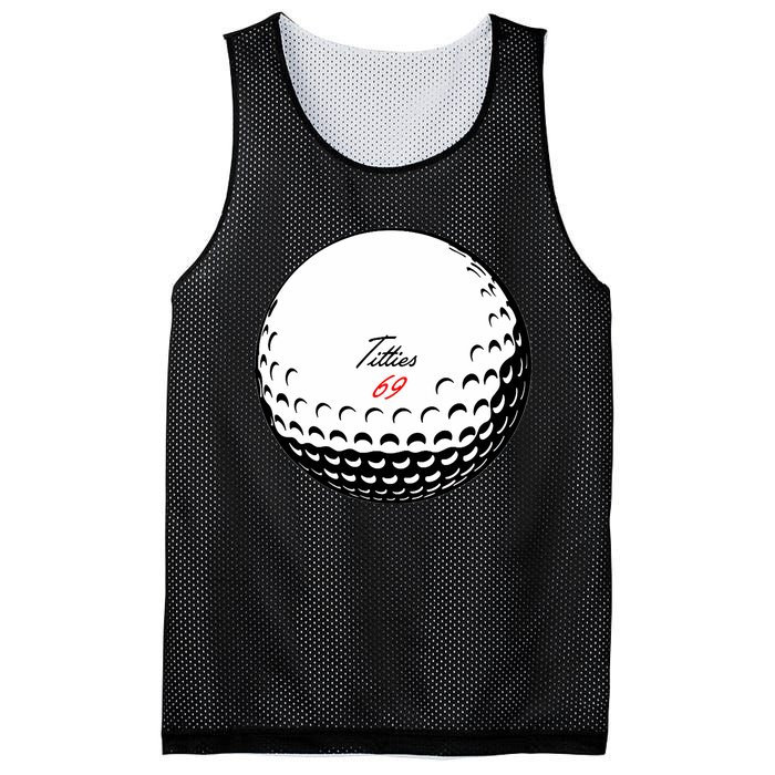 Titties 69 - Funny Golf Ball Mesh Reversible Basketball Jersey Tank