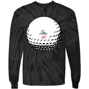 Titties 69 - Funny Golf Ball Tie-Dye Long Sleeve Shirt