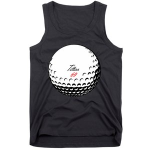 Titties 69 - Funny Golf Ball Tank Top