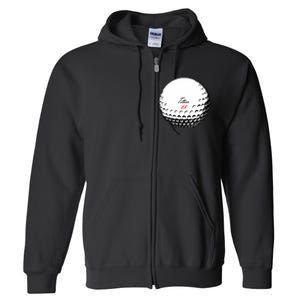 Titties 69 - Funny Golf Ball Full Zip Hoodie