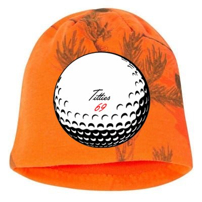 Titties 69 - Funny Golf Ball Kati - Camo Knit Beanie