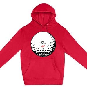 Titties 69 - Funny Golf Ball Premium Pullover Hoodie