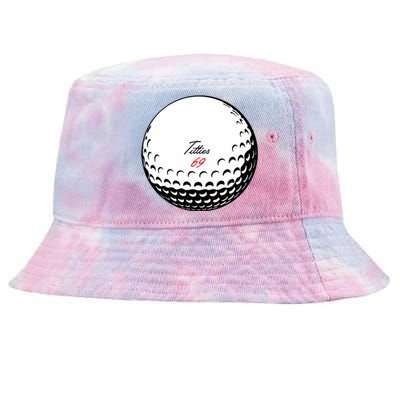 Titties 69 - Funny Golf Ball Tie-Dyed Bucket Hat