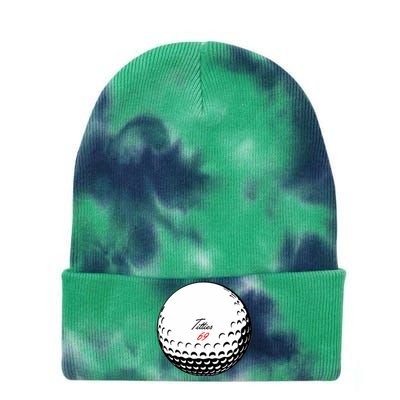 Titties 69 - Funny Golf Ball Tie Dye 12in Knit Beanie