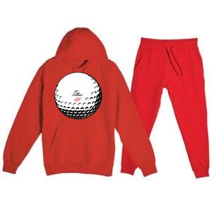 Titties 69 - Funny Golf Ball Premium Hooded Sweatsuit Set