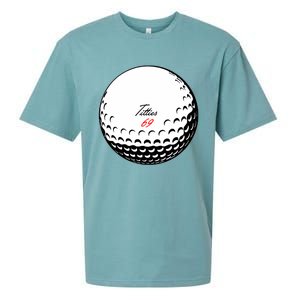 Titties 69 - Funny Golf Ball Sueded Cloud Jersey T-Shirt