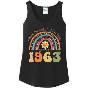 Turning 60 Retro 1963 60th birthday Ladies Essential Tank