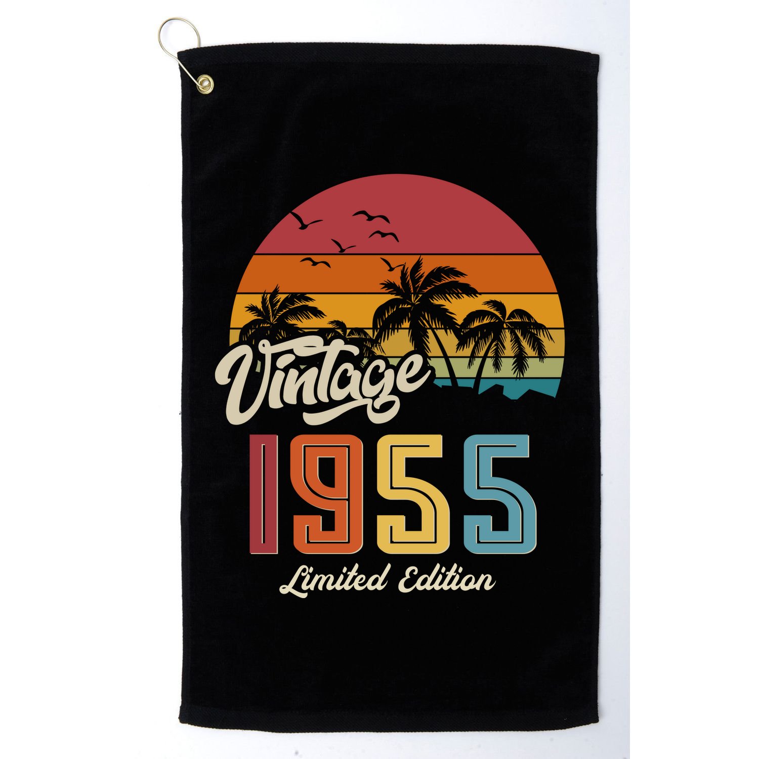 Tropical 70th Birthday Vintage 1955 Limited Edition Golf Towel