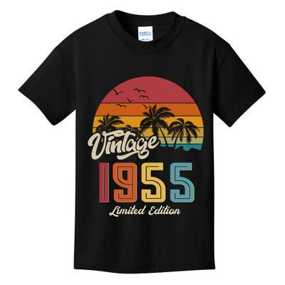 Tropical 70th Birthday Vintage 1955 Limited Edition Kids T-Shirt