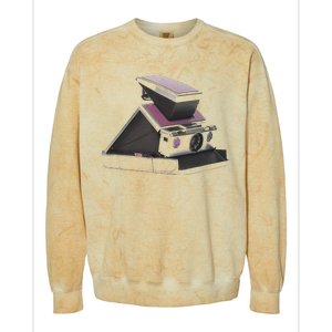 Trendy 70s Polaroid Camera Colorblast Crewneck Sweatshirt