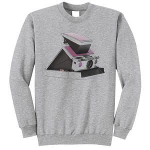 Trendy 70s Polaroid Camera Tall Sweatshirt