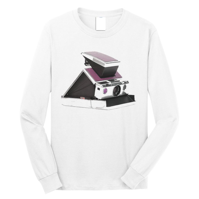 Trendy 70s Polaroid Camera Long Sleeve Shirt