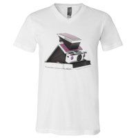 Trendy 70s Polaroid Camera V-Neck T-Shirt