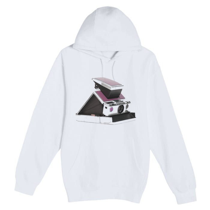 Trendy 70s Polaroid Camera Premium Pullover Hoodie