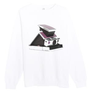 Trendy 70s Polaroid Camera Premium Crewneck Sweatshirt