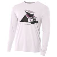 Trendy 70s Polaroid Camera Cooling Performance Long Sleeve Crew