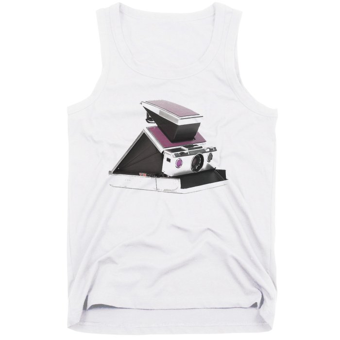 Trendy 70s Polaroid Camera Tank Top