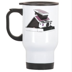 Trendy 70s Polaroid Camera Stainless Steel Travel Mug