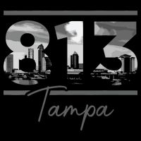 Tampa 813 Area Code Skyline Florida Vintage Toddler T-Shirt