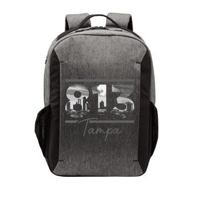 Tampa 813 Area Code Skyline Florida Vintage Vector Backpack