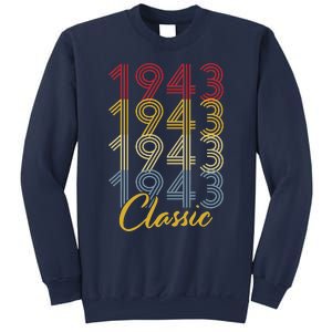 Turning 80 Birthday Decorations 80th BDay 1943 Birthday Sweatshirt