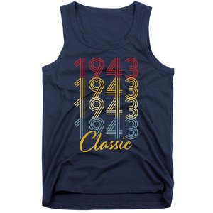 Turning 80 Birthday Decorations 80th BDay 1943 Birthday Tank Top